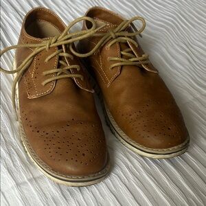 Men's Brown Leather Oxford Shoes